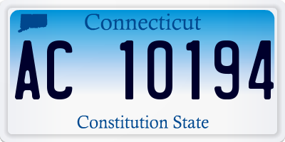 CT license plate AC10194