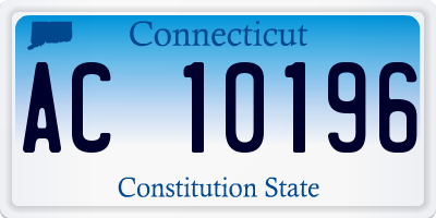 CT license plate AC10196