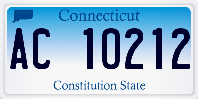 CT license plate AC10212