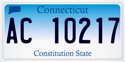 CT license plate AC10217