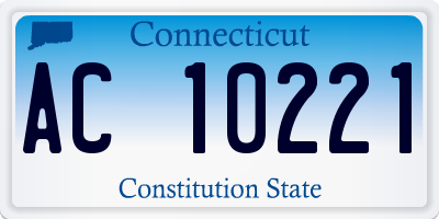 CT license plate AC10221