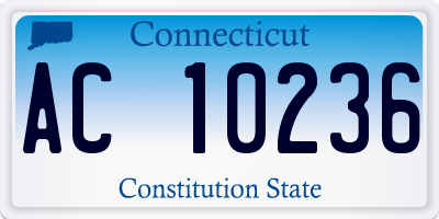 CT license plate AC10236