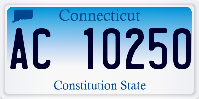 CT license plate AC10250