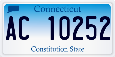 CT license plate AC10252