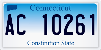 CT license plate AC10261