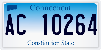 CT license plate AC10264