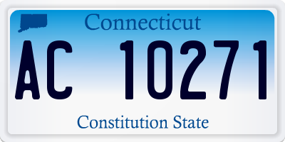 CT license plate AC10271