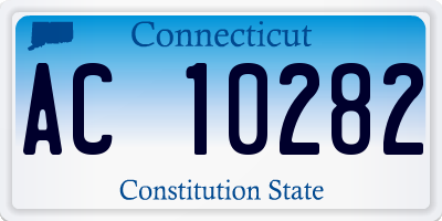 CT license plate AC10282