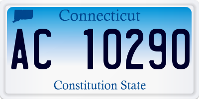 CT license plate AC10290