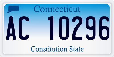 CT license plate AC10296