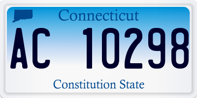 CT license plate AC10298