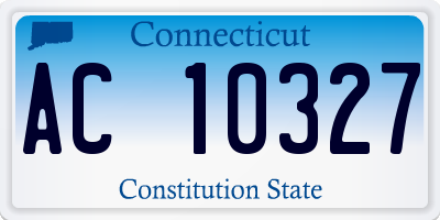 CT license plate AC10327