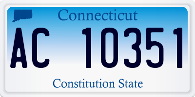 CT license plate AC10351