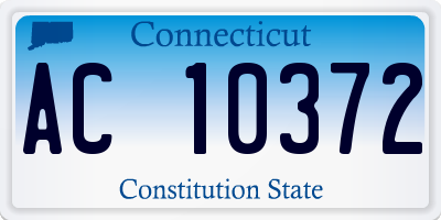 CT license plate AC10372