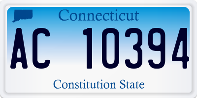 CT license plate AC10394