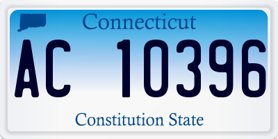 CT license plate AC10396