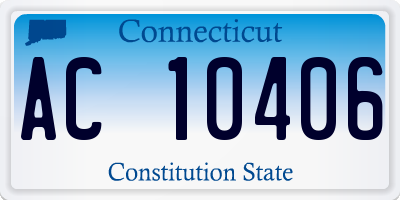 CT license plate AC10406