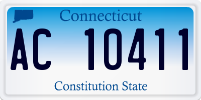 CT license plate AC10411