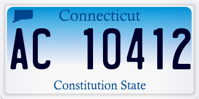 CT license plate AC10412