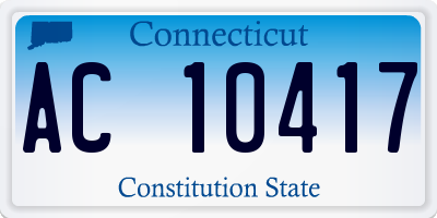 CT license plate AC10417