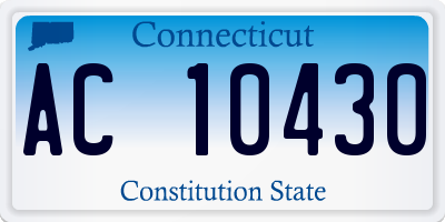 CT license plate AC10430