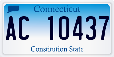 CT license plate AC10437