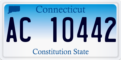 CT license plate AC10442