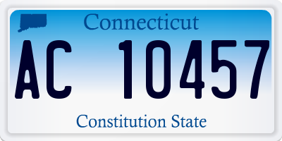 CT license plate AC10457
