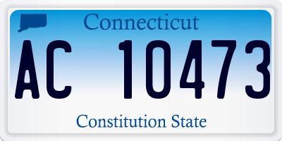 CT license plate AC10473