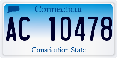 CT license plate AC10478