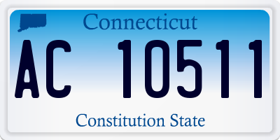 CT license plate AC10511