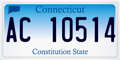 CT license plate AC10514