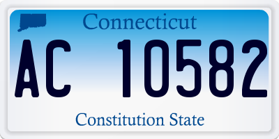 CT license plate AC10582
