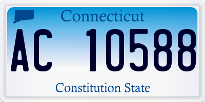 CT license plate AC10588