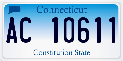 CT license plate AC10611