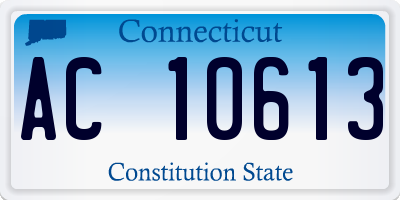 CT license plate AC10613