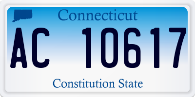 CT license plate AC10617