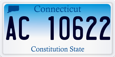 CT license plate AC10622