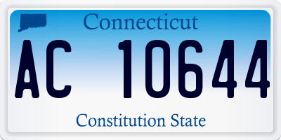 CT license plate AC10644