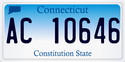 CT license plate AC10646