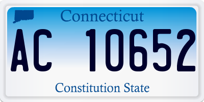 CT license plate AC10652