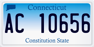 CT license plate AC10656