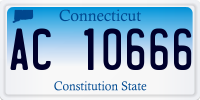 CT license plate AC10666