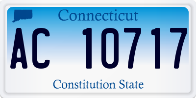CT license plate AC10717