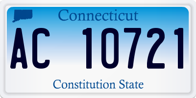 CT license plate AC10721