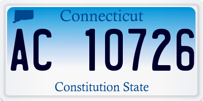 CT license plate AC10726