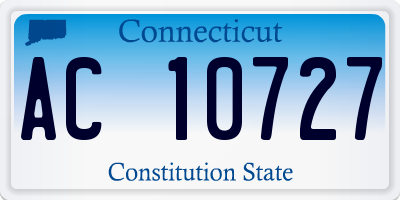 CT license plate AC10727