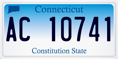CT license plate AC10741