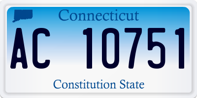 CT license plate AC10751