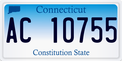 CT license plate AC10755